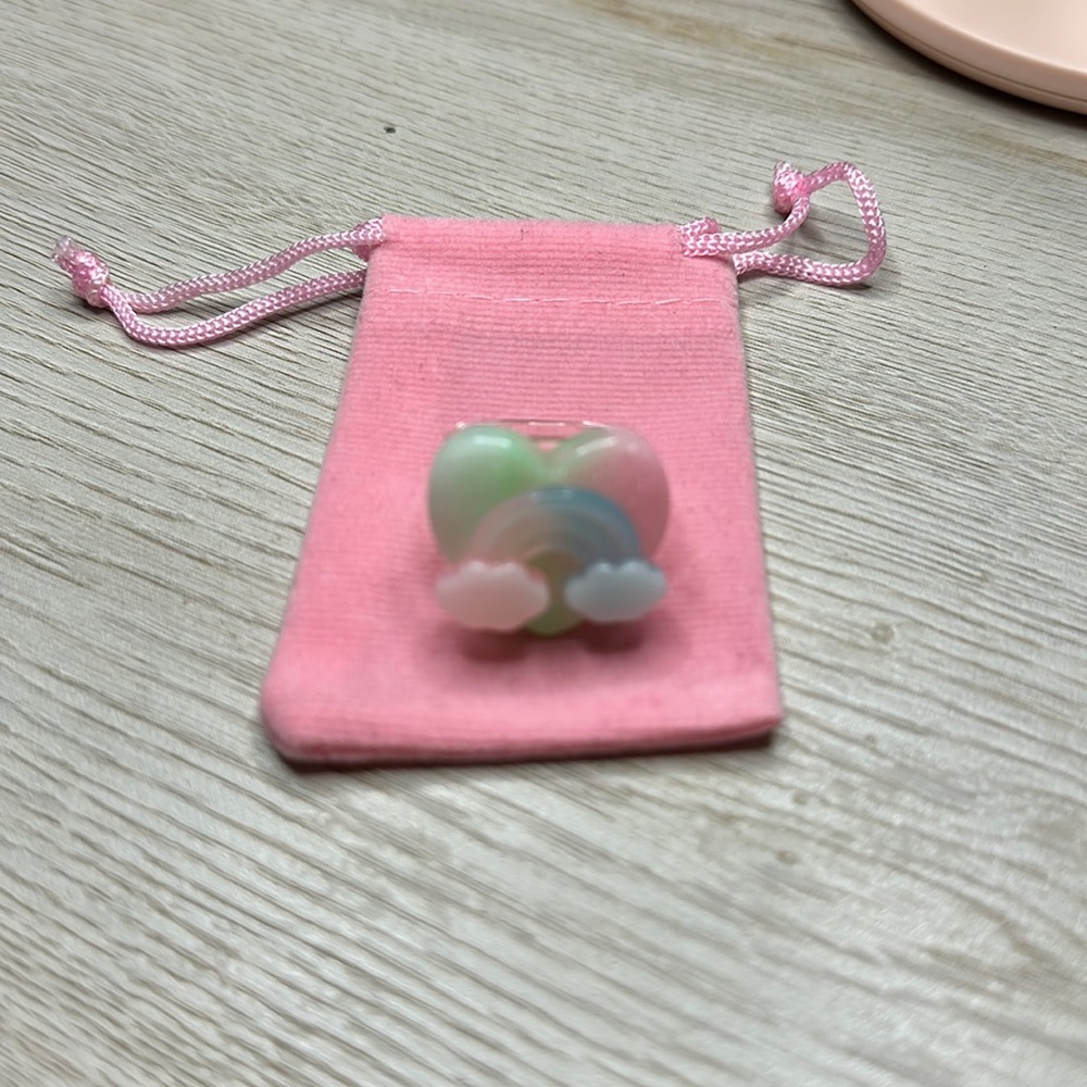 Sparklemuse Snow Cone Ring in Cotton Candy